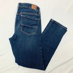 American Eagle Outfitters Skinny Stretch Dark Wash Jeans Size 6 Short